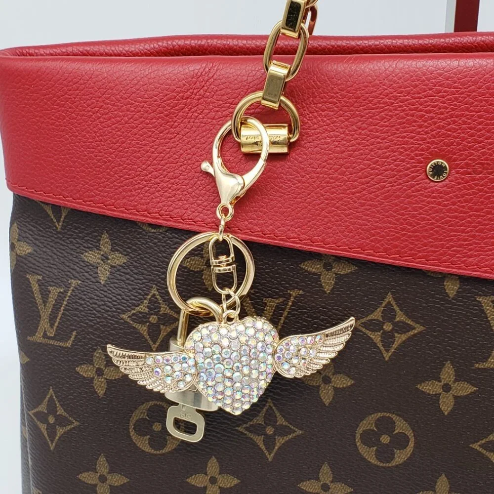 Authentic Louis Vuitton Lock & Key Gold ✨ Unbranded Keychain Bag Charm LV